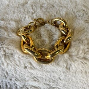 Extra Chunky Gold Tone Chain Bracelet
